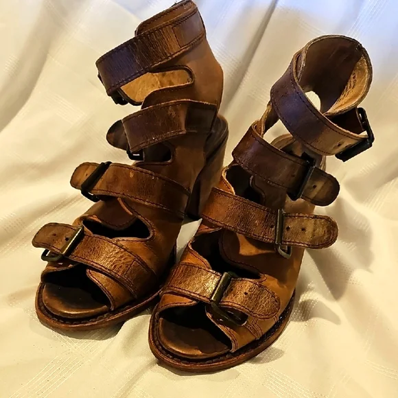 Freebird Brown FB Quail Sandals with Adjustable Straps Womans 7 - Picture 1 of 10